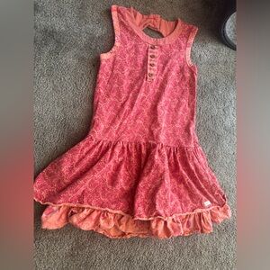 Naartjie sundress, pink and orange, size 8, size xxl